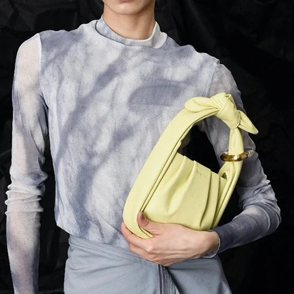 RARE! Songmont - Small Wonton Bag Yellow - Picture 1 of 10